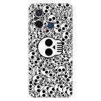 Senada Xiaomi Redmi Note 12 5G İle Uyumlu Kılıf Silikon Desenli Resimli Kapak Skull White