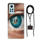 Senada Xiaomi Redmi Note 12 Pro 4G ile Uyumlu Kılıf Atatürk Yolunda Desenli Silikon İpli Boyun Askı Aparatı