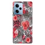 Senada Xiaomi Redmi Note 12 Pro 5g ile Uyumlu Kılıf Resimli Desenli Silikon Leopare