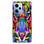 Senada Xiaomi Redmi Note 12 Pro 5g ile Uyumlu Kılıf Resimli Desenli Silikon Retro Aslan
