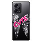 Senada Xiaomi Redmi Note 12 Pro 5G İle Uyumlu Kılıf Silikon Desenli Resimli Kapak Cute Kurdele