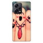 Senada Xiaomi Redmi Note 12 Pro 5G İle Uyumlu Kılıf Silikon Desenli Resimli Kapak Gülen Parmaklar