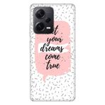 Senada Xiaomi Redmi Note 12 Pro 5G İle Uyumlu Kılıf Silikon Desenli Resimli Kapak Let Dream Love