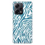 Senada Xiaomi Redmi Note 12 Pro 5G İle Uyumlu Kılıf Silikon Desenli Resimli Kapak Parıldayan Zebra