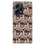 Senada Xiaomi Redmi Note 12 Pro 5G İle Uyumlu Kılıf Silikon Desenli Resimli Kapak Pug Pug Köpek