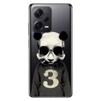Senada Xiaomi Redmi Note 12 Pro 5G İle Uyumlu Kılıf Silikon Desenli Resimli Kapak Skull Panda