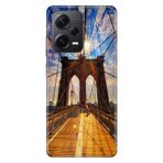 Senada Xiaomi Redmi Note 12 Pro 5G İle Uyumlu Kılıf Silikon Desenli Resimli Kapak Walking Bridge