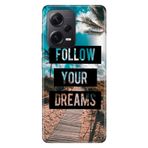 Senada Xiaomi Redmi Note 12 Pro 5G İle Uyumlu Kılıf Silikon Tioserisi Follow Your Dreams