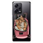 Senada Xiaomi Redmi Note 12 Pro 5G İle Uyumlu Kılıf Silikon Tioserisi Kedi Tatilde