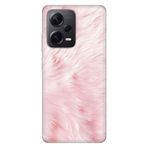 Senada Xiaomi Redmi Note 12 Pro 5G İle Uyumlu Kılıf Silikon Tioserisi Pembe Tüy