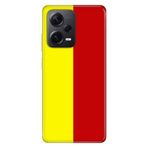Senada Xiaomi Redmi Note 12 Pro 5G İle Uyumlu Kılıf Silikon Tioserisi Sarı Kırmızı Parçalı