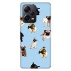 Senada Xiaomi Redmi Note 12 Pro 5G İle Uyumlu Kılıf Silikon Tioserisi Şirin Pug Köpek