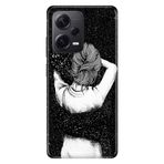 Senada Xiaomi Redmi Note 12 Pro 5G İle Uyumlu Kılıf Silikon Tioserisi Siyah Aşk