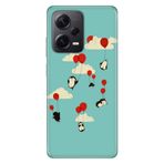 Senada Xiaomi Redmi Note 12 Pro 5G İle Uyumlu Kılıf Silikon Tioserisi Uçan Penguenler