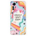 Senada Xiaomi Redmi Note 12S İle Uyumlu Kılıf Kamera Korumalı Desenli Resimli Kapak Manifest Your Vision