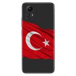 Senada Xiaomi Redmi Note 12S İle Uyumlu Kılıf Kamera Korumalı Silikon Desenli Resimli Kapak Al Bayrak