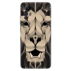Senada Xiaomi Redmi Note 12S İle Uyumlu Kılıf Kamera Korumalı Silikon Desenli Resimli Kapak Altın Aslan Mandala