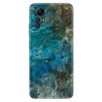 Senada Xiaomi Redmi Note 12S İle Uyumlu Kılıf Kamera Korumalı Silikon Desenli Resimli Kapak Mavi Mermer