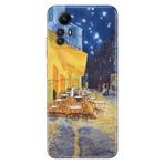 Senada Xiaomi Redmi Note 12S İle Uyumlu Kılıf Kamera Korumalı Silikon Desenli Resimli Kapak Night Cafe