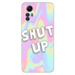 Senada Xiaomi Redmi Note 12S İle Uyumlu Kılıf Kamera Korumalı Silikon Desenli Resimli Kapak Shut Up