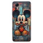 Senada Xiaomi Redmi Note 12s ile Uyumlu Kılıf Resimli Desenli Silikon 05MickeySmile1111