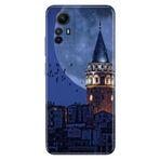 Senada Xiaomi Redmi Note 12s ile Uyumlu Kılıf Resimli Desenli Silikon Galata Moon