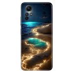 Senada Xiaomi Redmi Note 12s ile Uyumlu Kılıf Resimli Desenli Silikon Golden Beach