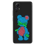 Senada Xiaomi Redmi Note 12s ile Uyumlu Kılıf Resimli Desenli Silikon Kayıp Ayıcık