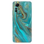 Senada Xiaomi Redmi Note 12s ile Uyumlu Kılıf Resimli Desenli Silikon Liquid Mermer