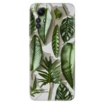 Senada Xiaomi Redmi Note 12S İle Uyumlu Kılıf Silikon Desenli Resimli Kapak 4D Yeşil Yapraklar