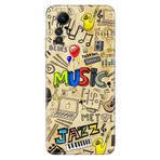 Senada Xiaomi Redmi Note 12S İle Uyumlu Kılıf Silikon Desenli Resimli Kapak 80'S Music