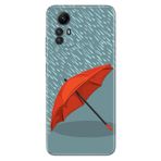 Senada Xiaomi Redmi Note 12S İle Uyumlu Kılıf Silikon Desenli Resimli Kapak Kırmızı Şemsiye
