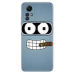 Senada Xiaomi Redmi Note 12S İle Uyumlu Kılıf Silikon Desenli Resimli Kapak Robot Smoke