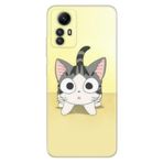 Senada Xiaomi Redmi Note 12S İle Uyumlu Kılıf Silikon Desenli Resimli Kapak Tekir Kedicik