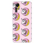 Senada Xiaomi Redmi Note 12S İle Uyumlu Kılıf Silikon Desenli Resimli Kapak Unicorn Donut