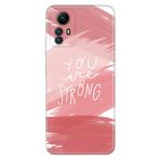 Senada Xiaomi Redmi Note 12S İle Uyumlu Kılıf Silikon Desenli Resimli Kapak You Are Strong