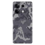 Senada Xiaomi Redmi Note 13 5g ile Uyumlu Kılıf Resimli Desenli Silikon Gri Kamuflaj