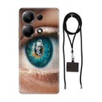 Senada Xiaomi Redmi Note 13 Pro 4G ile Uyumlu Kılıf Atatürk Yolunda Silikon İpli Boyun Askı Aparatı