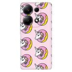 Senada Xiaomi Redmi Note 13 Pro 4G İle Uyumlu Kılıf Desenli Baskılı Silikon Unicorn Donut