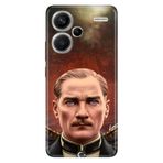 Senada Xiaomi Redmi Note 13 Pro Plus 5g ile Uyumlu Kılıf Baskılı Silikon Asil Atatürk