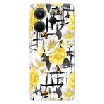 Senada Xiaomi Redmi Note 14 ile Uyumlu Kılıf Desenli TPU Cover Silikon Sarı Çiçekler