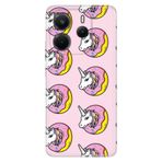 Senada Xiaomi Redmi Note 14 İle Uyumlu Kılıf Desenli Tpu Silikon Unicorn Donut
