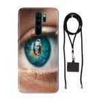 Senada Xiaomi Redmi Note 8 Pro ile Uyumlu Kılıf Atatürk Yolunda Desenli Silikon İpli Boyun Askı Aparatı