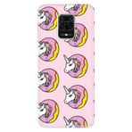 Senada Xiaomi Redmi Note 9 Pro İle Uyumlu Kılıf Desenli Baskılı Silikon Unicorn Donut