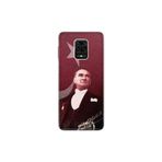 Senada Xiaomi Redmi Note 9 Pro İle Uyumlu Kılıf Desenli Resimli Hd Silikon Telefon Kabı Kapak - M.K Atatürk