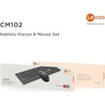 Senal Store Lenovo CM102 USB Kablolu Türkçe Q Klavye & Mouse Set Siyah