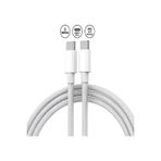 senalstore açık Huawei Matebook PRO Uyumlu /D/E/D14/D15/13 Usb-C Usb-C 20V/3A 65w 2 metre Hasır Örgülü Şarj Kablosu