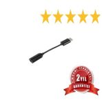 Senastore Xiaomi Type-c 3.5mm Audio Kulaklık Jack Dönüştürücü Siyah