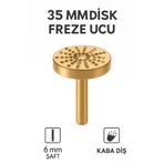 SENBANG 35 mm Ahşap Yontma ve Şekillendirme Freze Ucu – 6 mm Şaft | Kaba Diş Disk Freze Ucu
