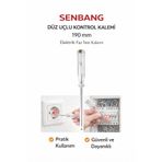 SENBANG Düz Uçlu Kontrol Kalemi 190 mm – Şeffaf Saplı Elektrik Test Tornavidası